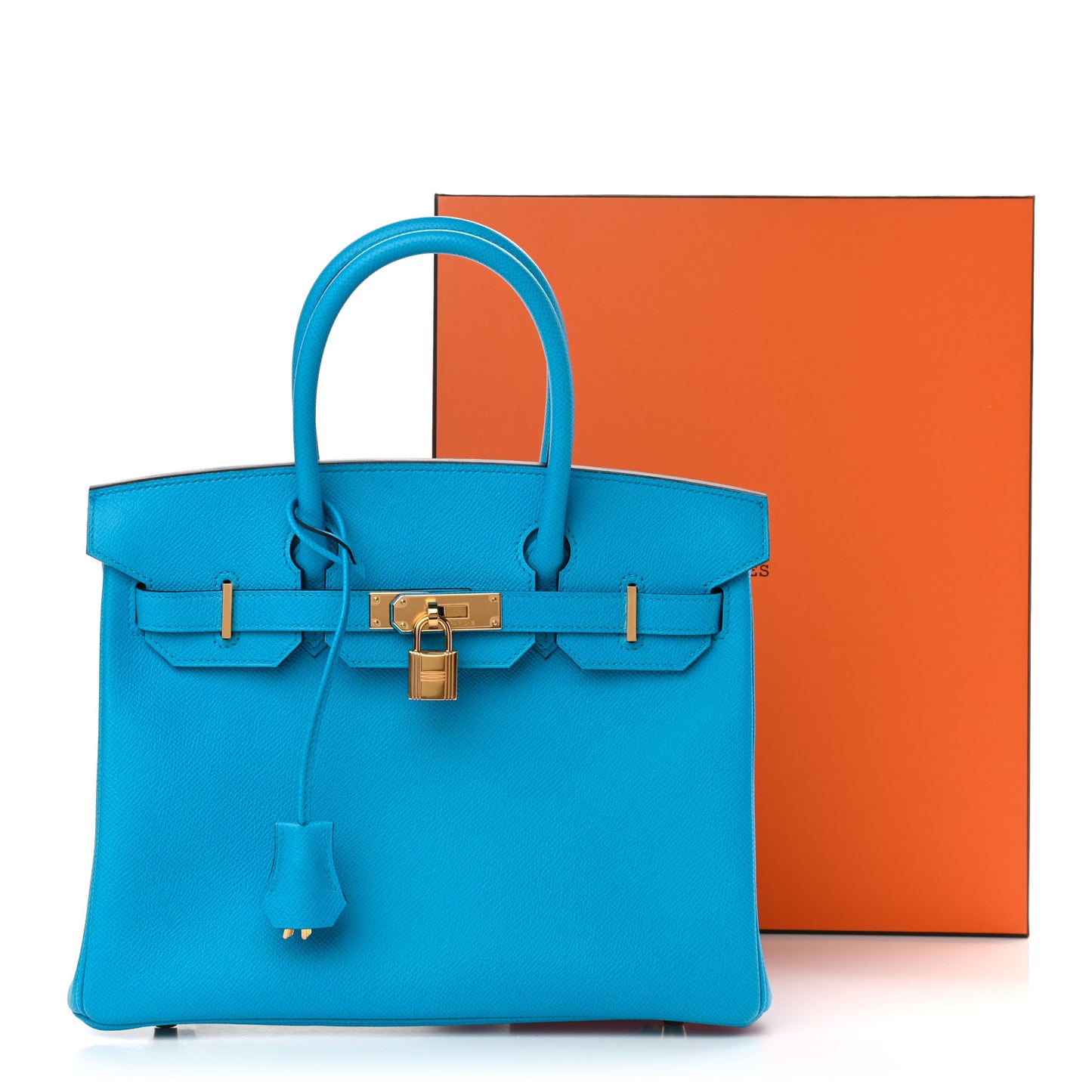 Epsom Birkin 30 Bleu Frida