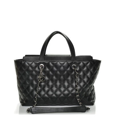Chanel Calfskin Quilted Large Shopping Tote Black 1 of 7