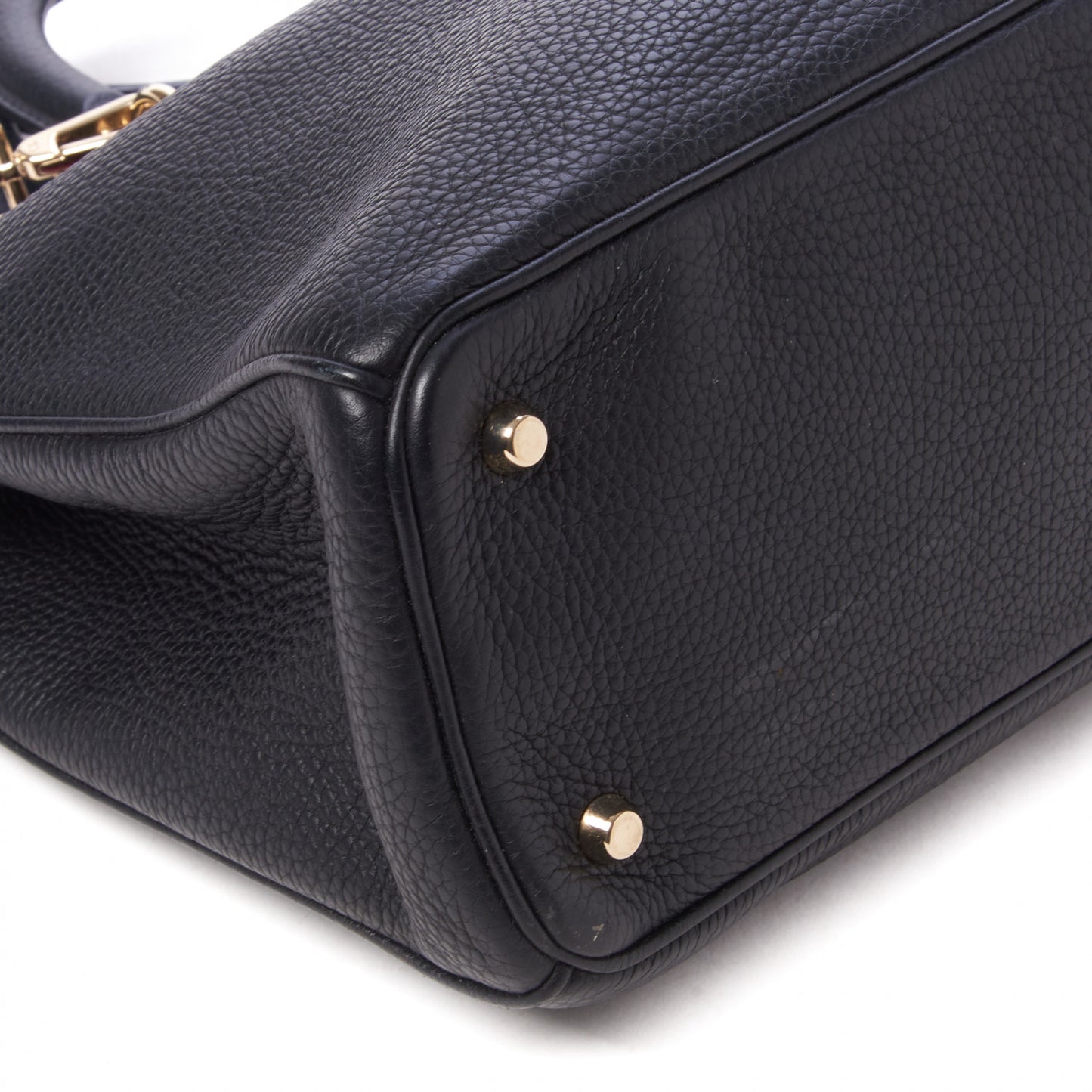 Smooth Calfskin Large Diorissimo Tote Black Rose Indien