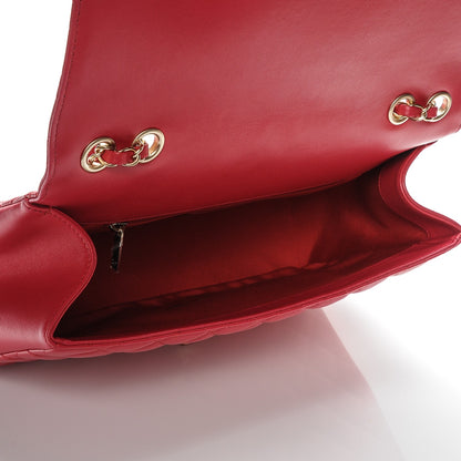 Chanel Lambskin Quilted Jumbo Mademoiselle Chic Flap Red 5 of 7