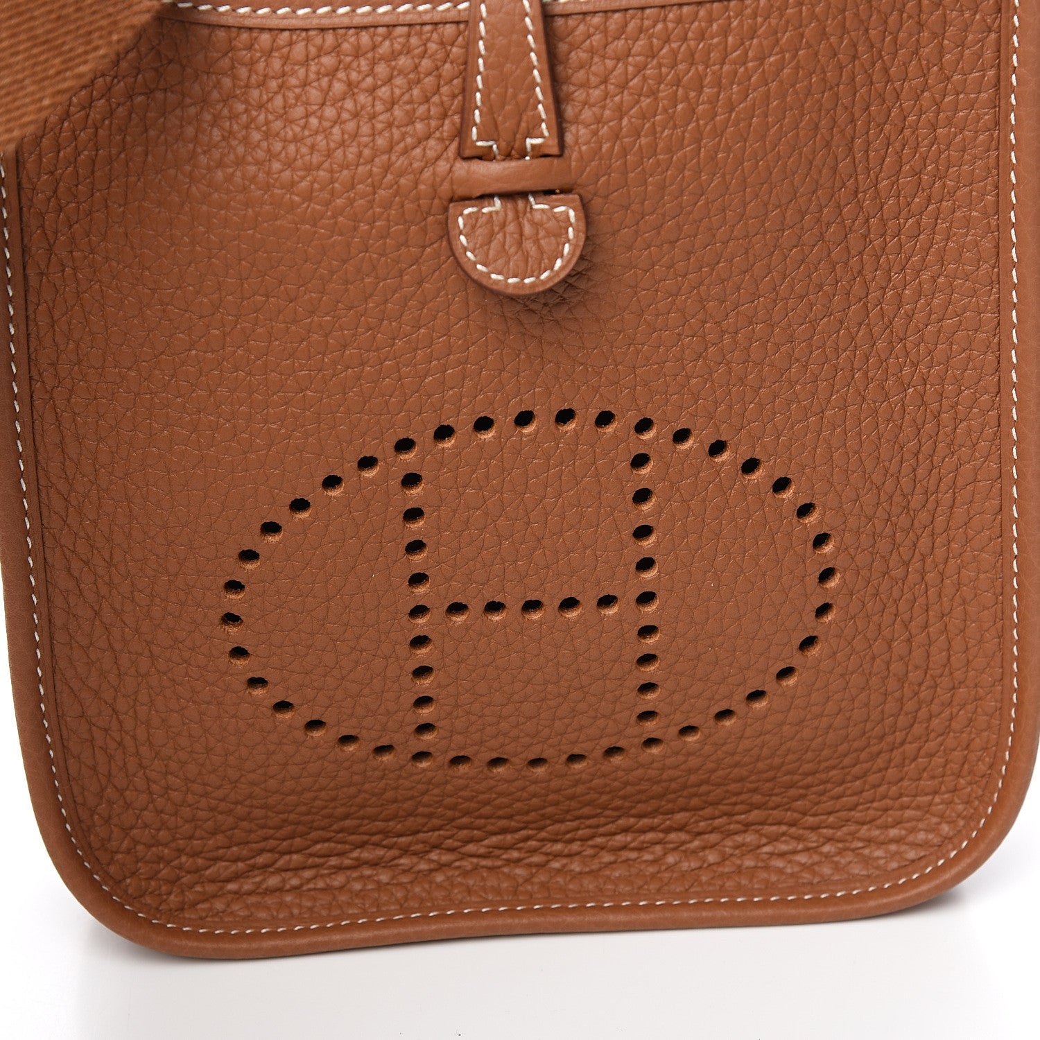 Hermes Taurillon Clemence Evelyne TPM Gold 9 of 10