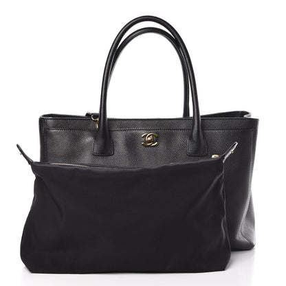 Chanel Calfskin Cerf Executive Shopper Tote Black 3 of 11
