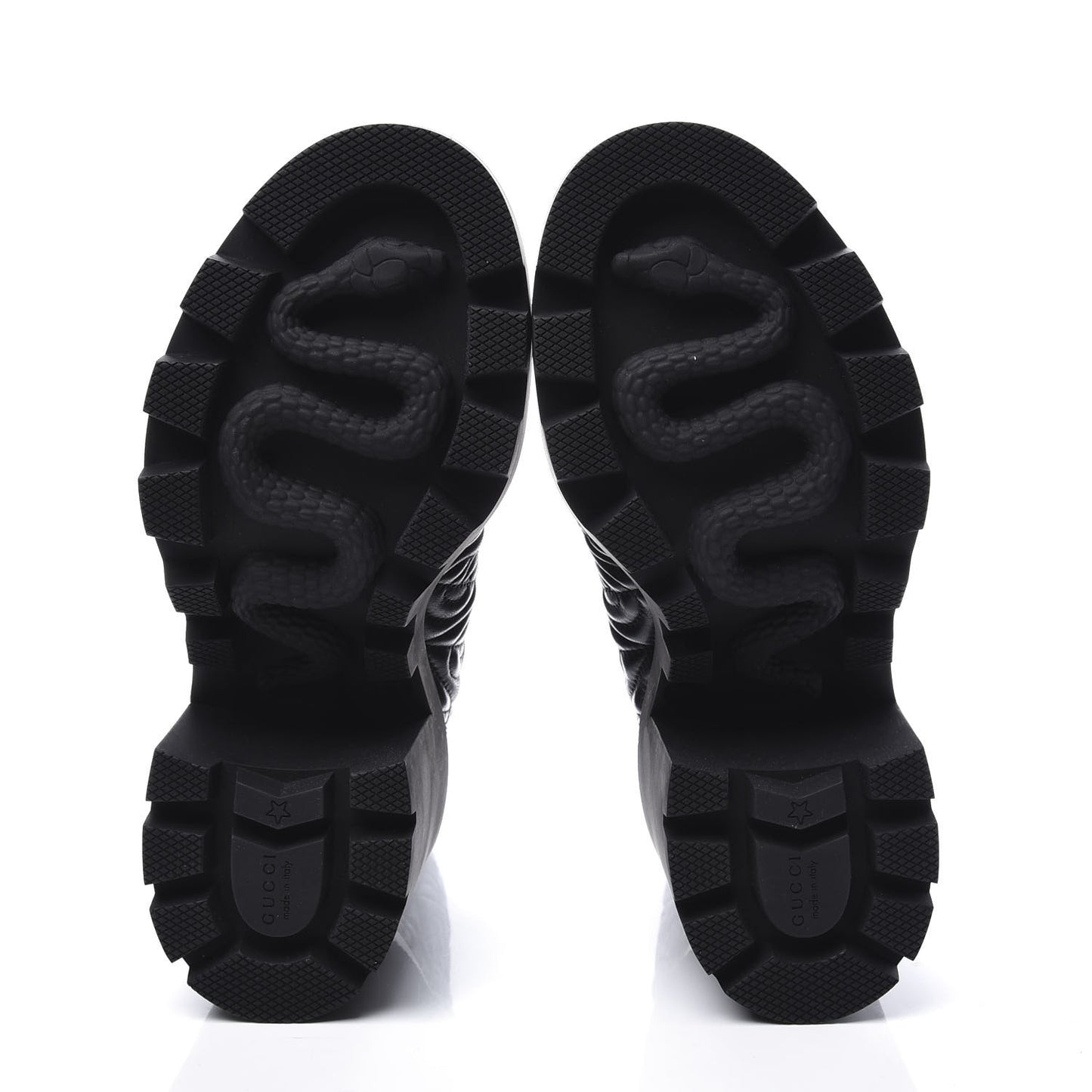 Calfskin Nappa Rhombus Quilted Trip Ankle Boots 37.5 Black