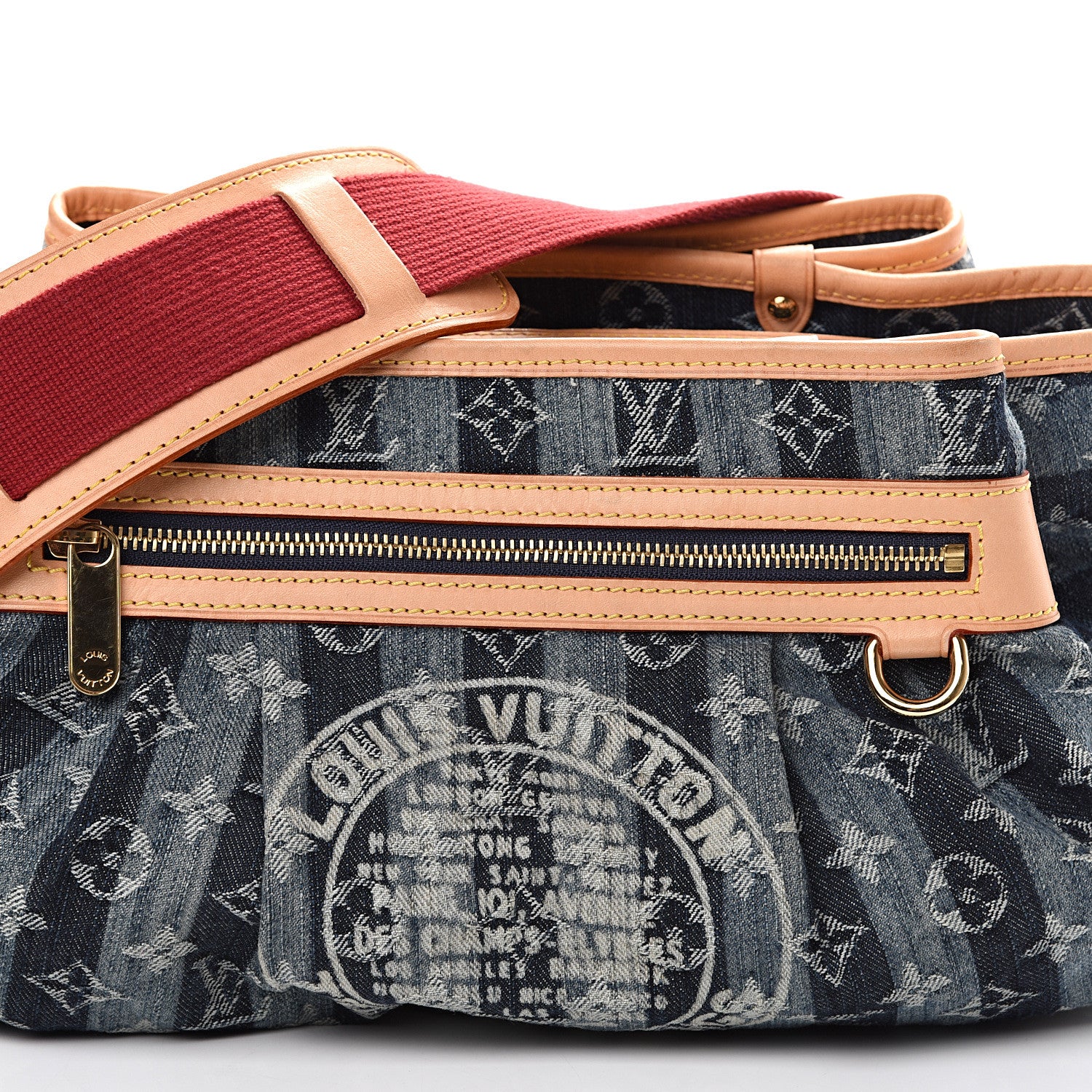 Louis Vuitton Denim Raye Porte Epaule MM 12 of 12