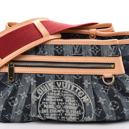 Louis Vuitton Denim Raye Porte Epaule MM 12 of 12