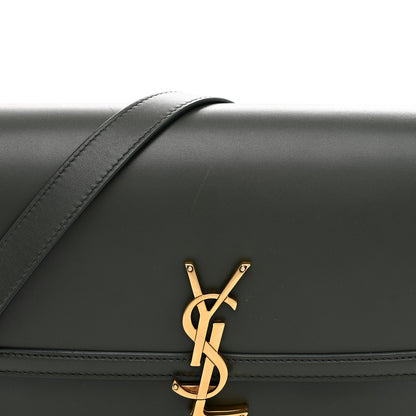 Saint Laurent Box Calfskin Monogram Medium Solferino Satchel Vert Fonce 8 of 11