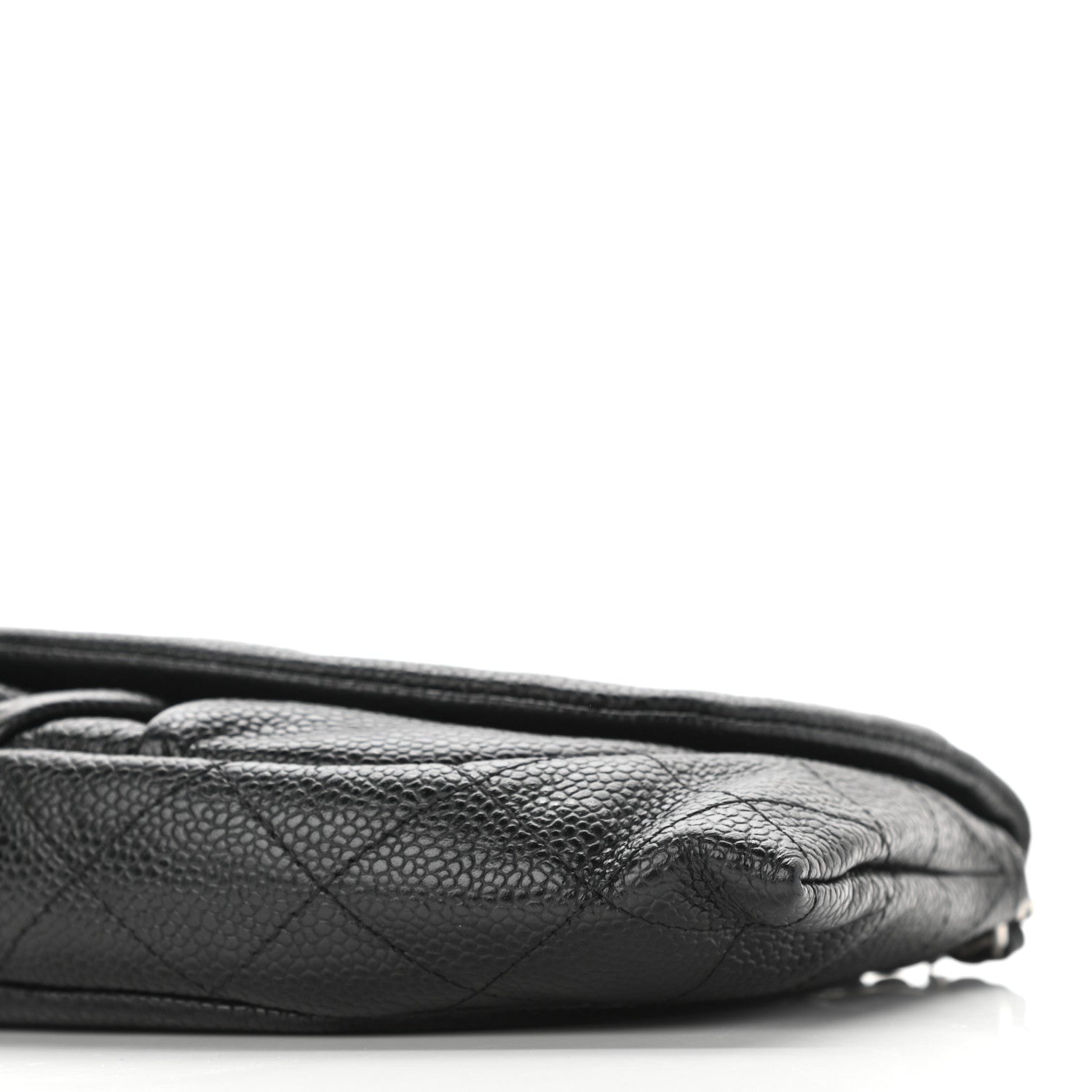 Chanel Caviar Half Moon Wallet On Chain WOC Black 21 of 22