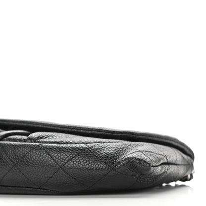 Chanel Caviar Half Moon Wallet On Chain WOC Black 21 of 22