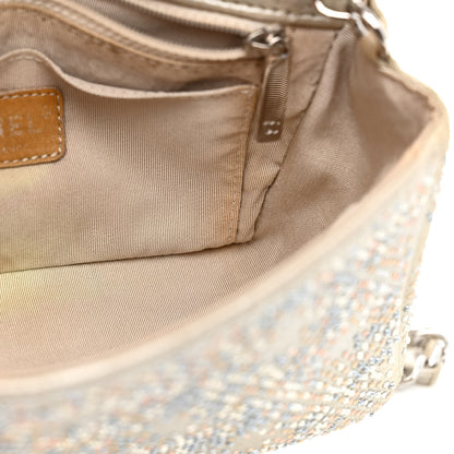 Chanel Iridescent Calfskin Studded Mini Flap Silver 13 of 19