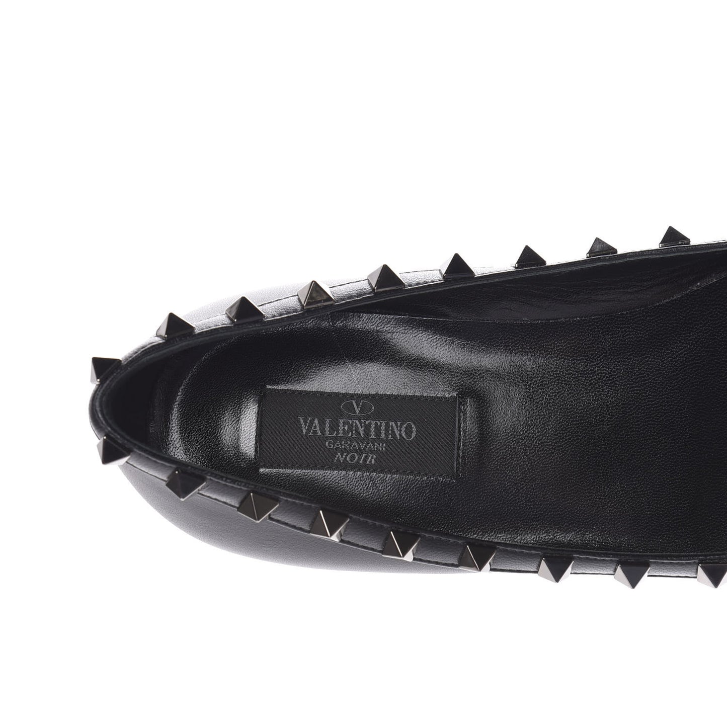 Nappa Rockstud Ballerina Flats 39 Black