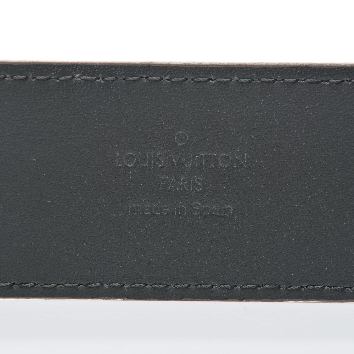 Suede Calfskin Mini Damier 40mm LV Initiales Belt 90 36 Moka
