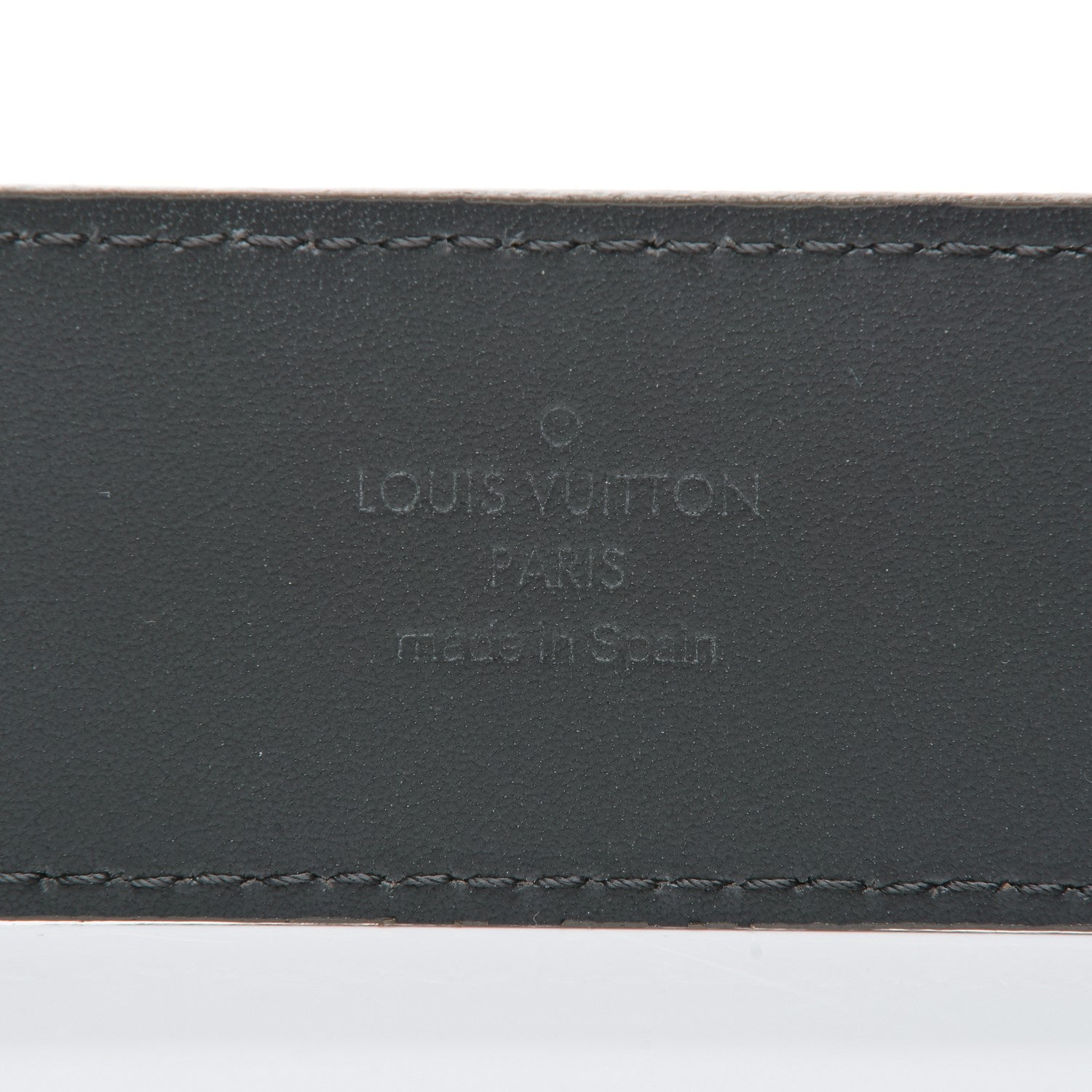 Louis Vuitton Suede Calfskin Mini Damier 40mm LV Initiales Belt 90 36 Moka 5 of 6