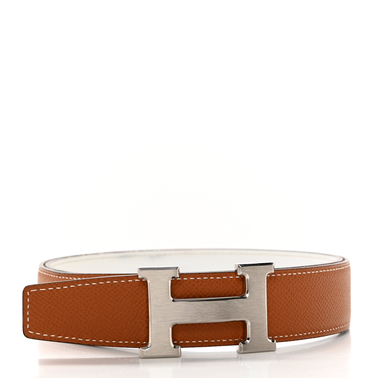 Epsom 38mm Constance H Belt 80/32 White Gold