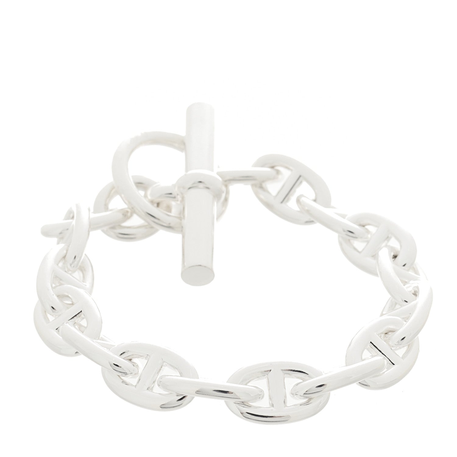 Hermes Sterling Silver PM Chaine D'Ancre Bracelet 2 of 4
