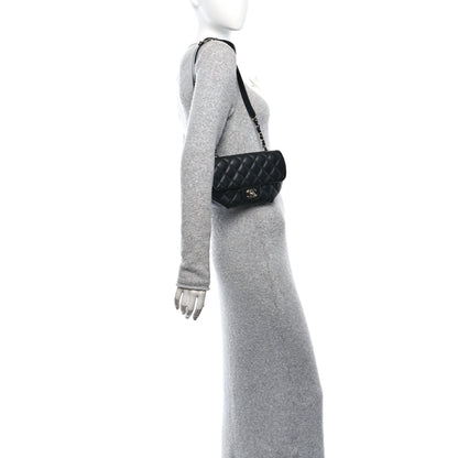 Chanel Calfskin Quilted CC Uniform Flap Belt Bag Black 2 of 10
