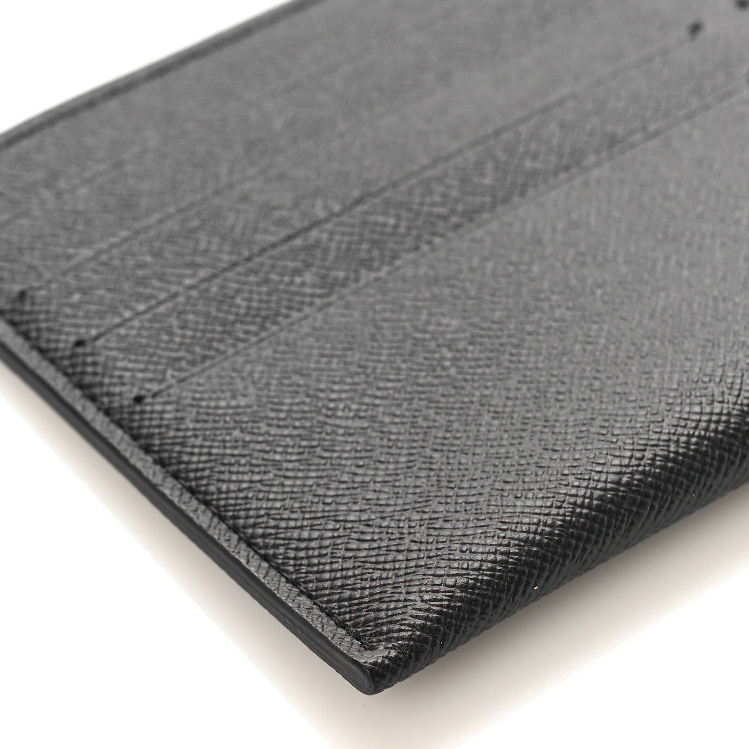 Louis Vuitton Calfskin Felicie Chain Wallet Card Holder Insert Black 6 of 7