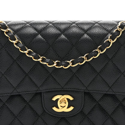 Chanel Caviar Quilted Medium Double Flap Black 8 of 10