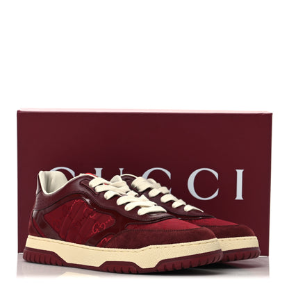 Gucci Calfskin GG Monogram Re-Web Womens Sneakers 40.5 Rosso Ancora 10 of 10