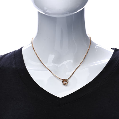 Cartier 18K Pink Yellow White Gold Trinity Pendant Necklace 2 of 6