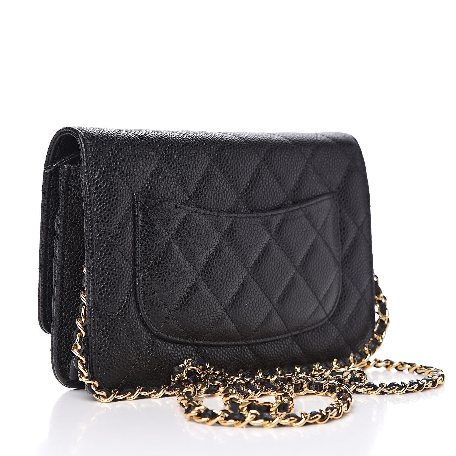 Chanel Caviar Quilted Wallet On Chain WOC Black 3 of 11