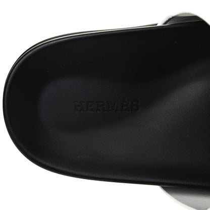 Hermes Calfskin Womens Chypre Sandals 39 White 7 of 11