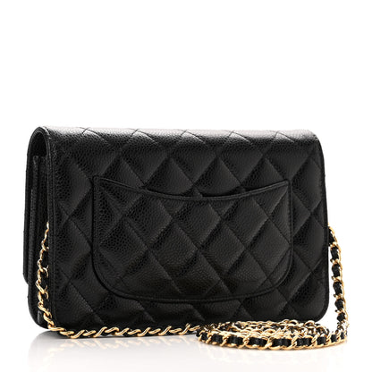 Chanel Caviar Quilted Wallet on Chain WOC Black 3 of 11