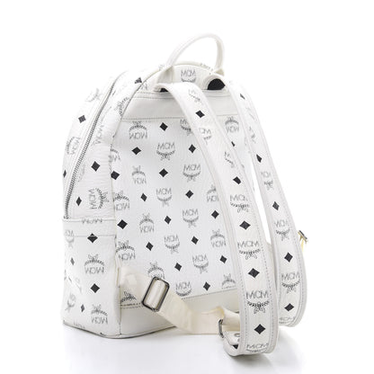 MCM Visetos Studded Stark Stripe Backpack White 2 of 9