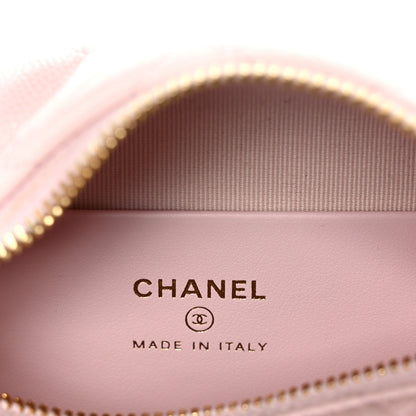 Chanel Shiny Caviar Hobo Clutch With Chain Light Pink 6 of 11