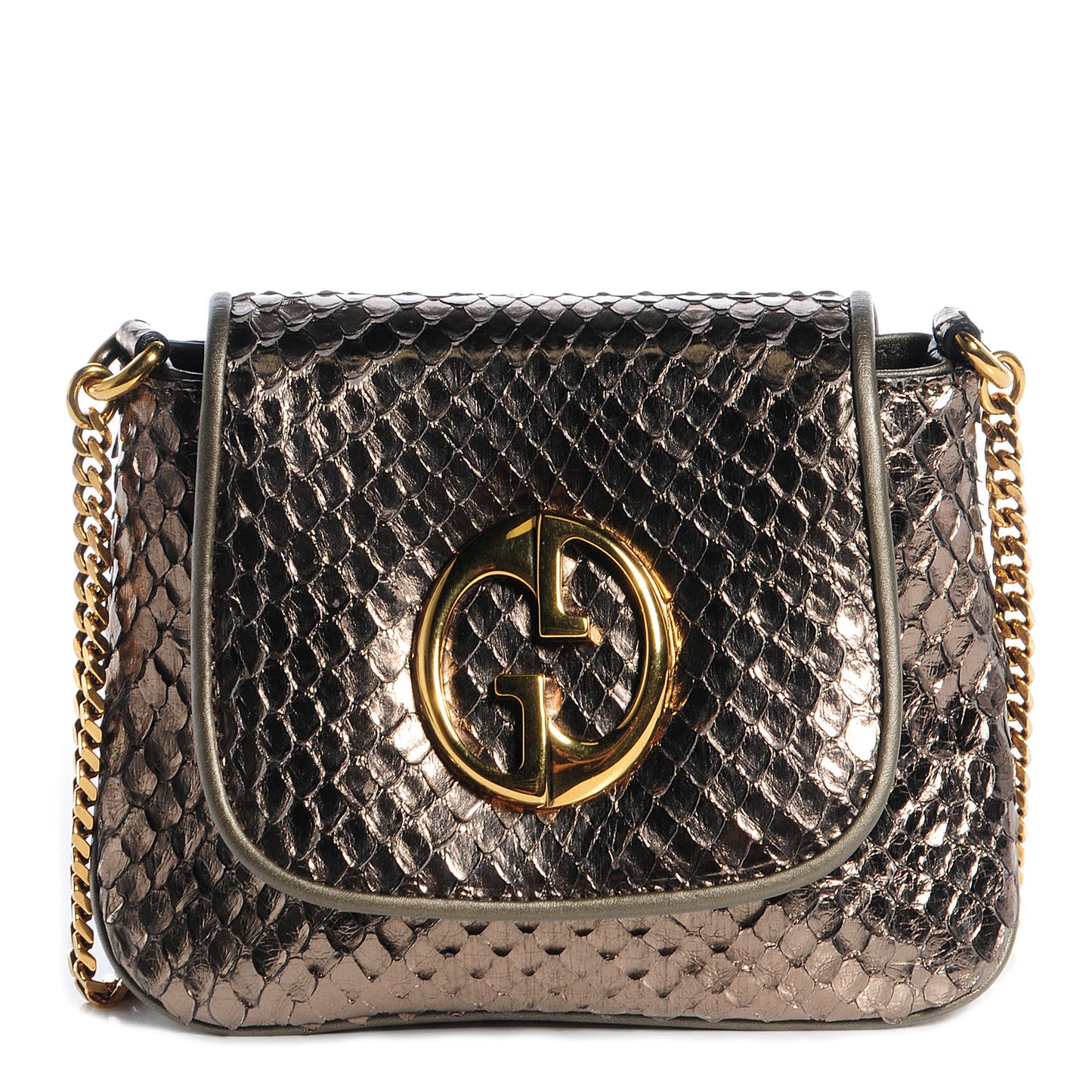 Python Small 1973 Chain Shoulder Bag Gunmetal