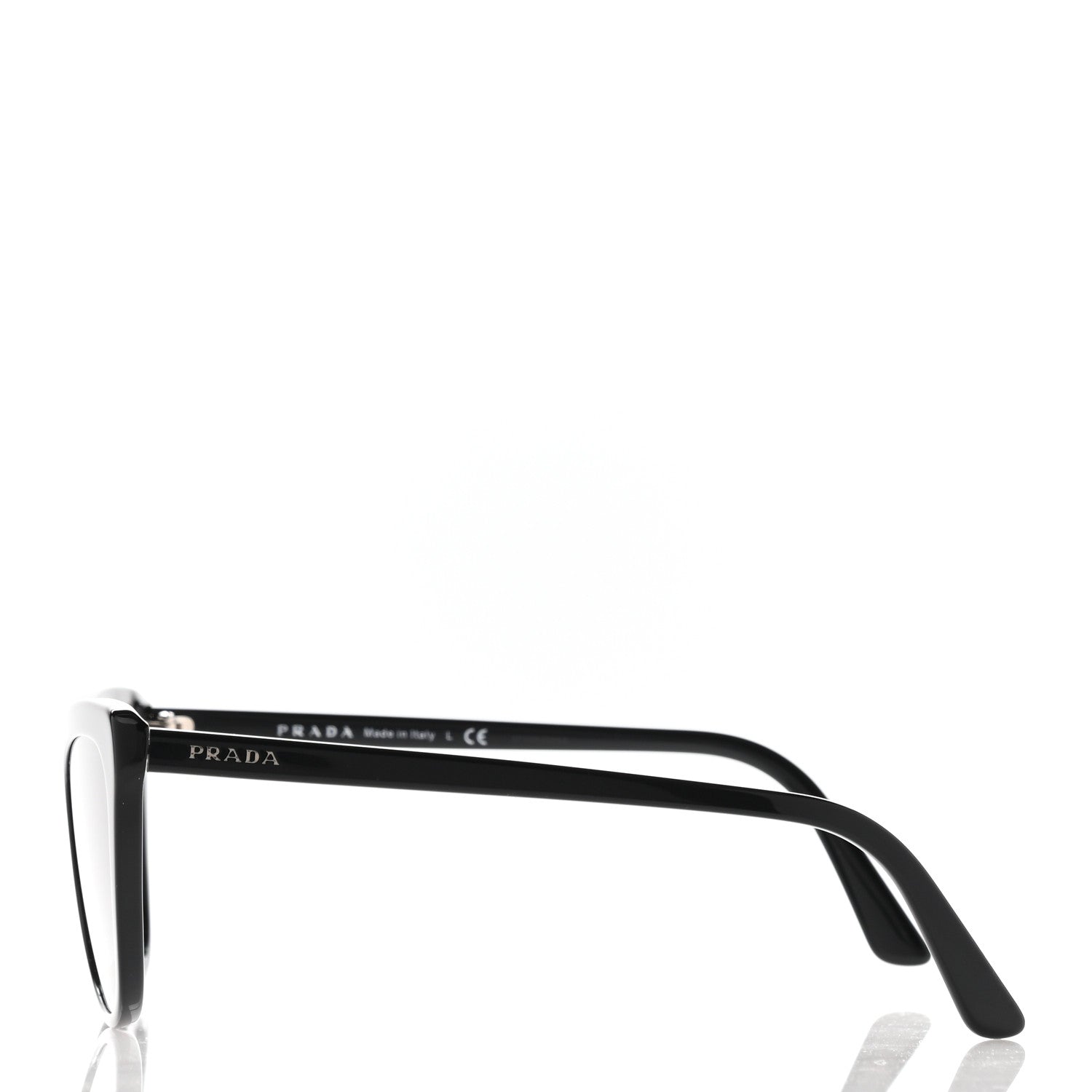 Prada Acetate Cat Eye Sunglasses SPR 01V Black 3 of 7