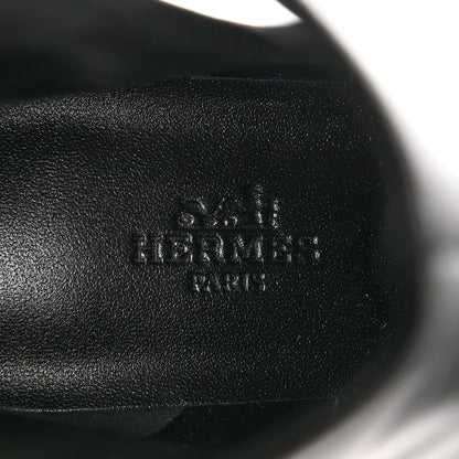 Hermes Calfskin Frenchie 50 Ankle Boots 36 Black 7 of 11