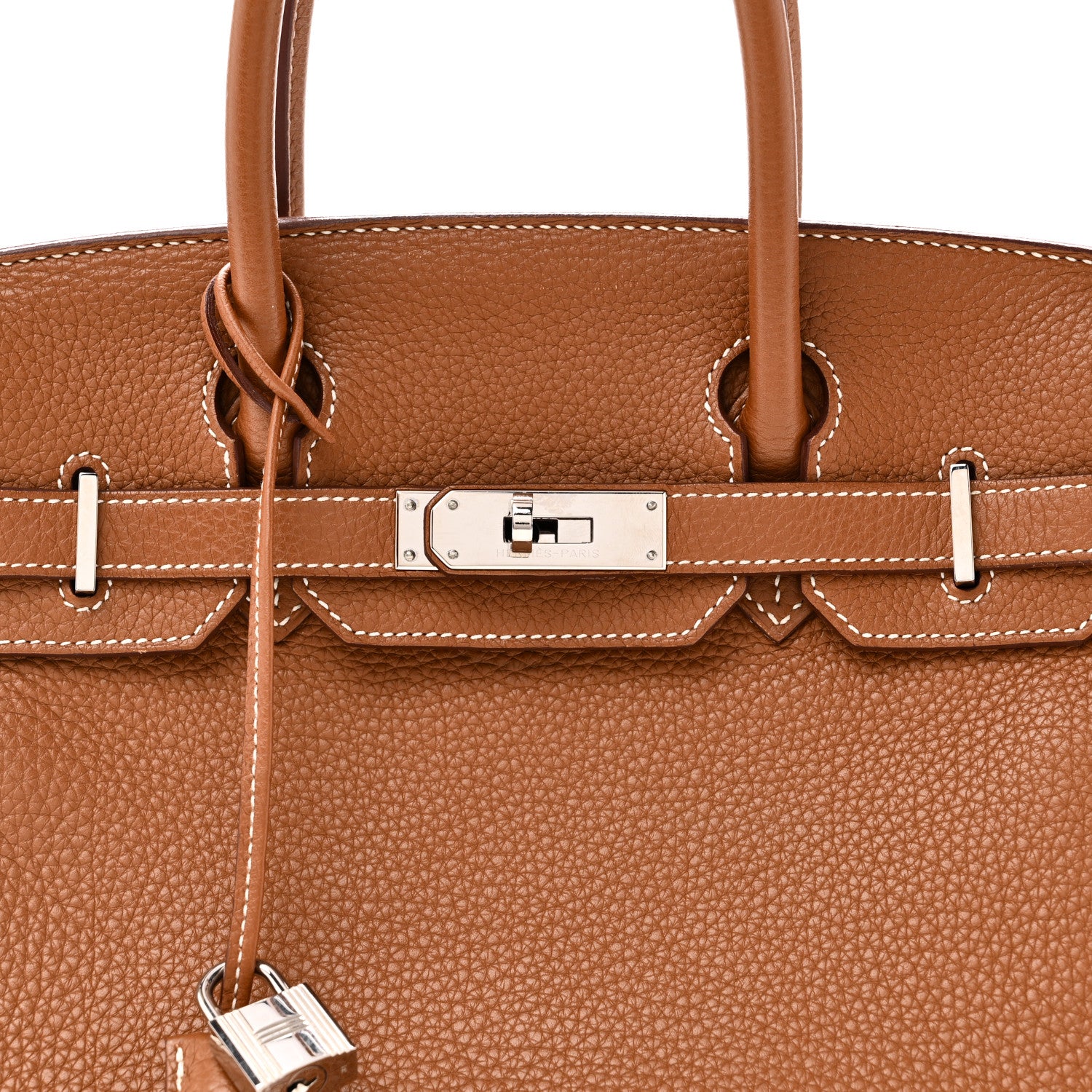 Hermes Taurillon Clemence Birkin 30 Gold 8 of 10