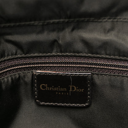 Christian Dior Rabbit Fur Lambskin Patchwork Malice Shoulder Bag Brown 5 of 9