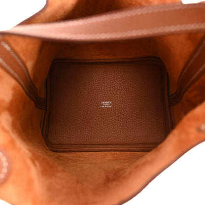 Hermes Taurillon Clemence Picotin Lock 18 PM Gold 5 of 10