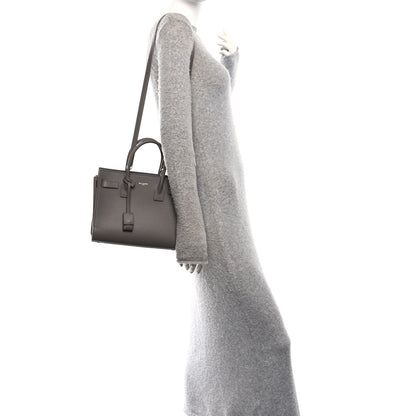 Saint Laurent Grained Calfskin Baby Sac De Jour Taupe 2 of 10