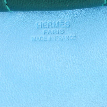 Hermes Milo Lambskin Grigri Rodeo Horse Bag Charm MM Celeste Malachite Craie 3 of 4