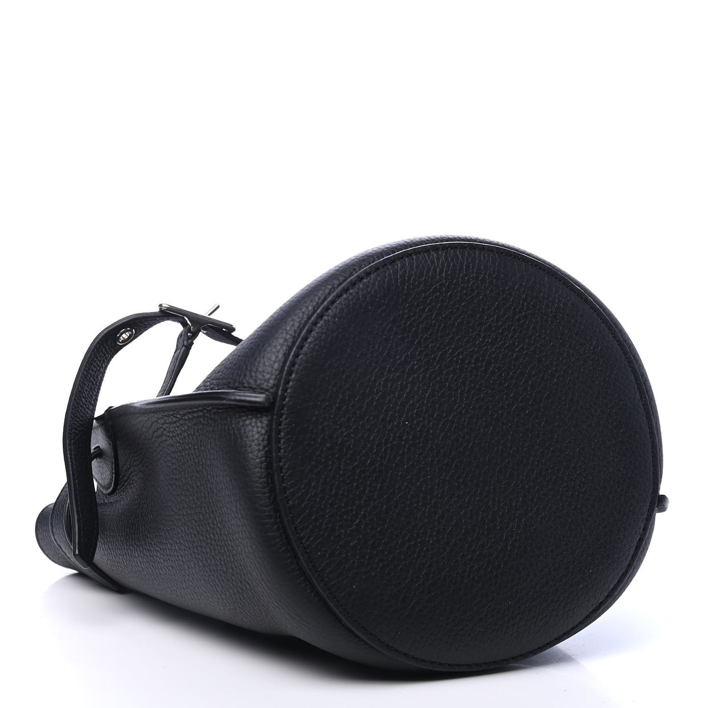 Supple Grained Calfskin Nano Big Bag Bucket Black