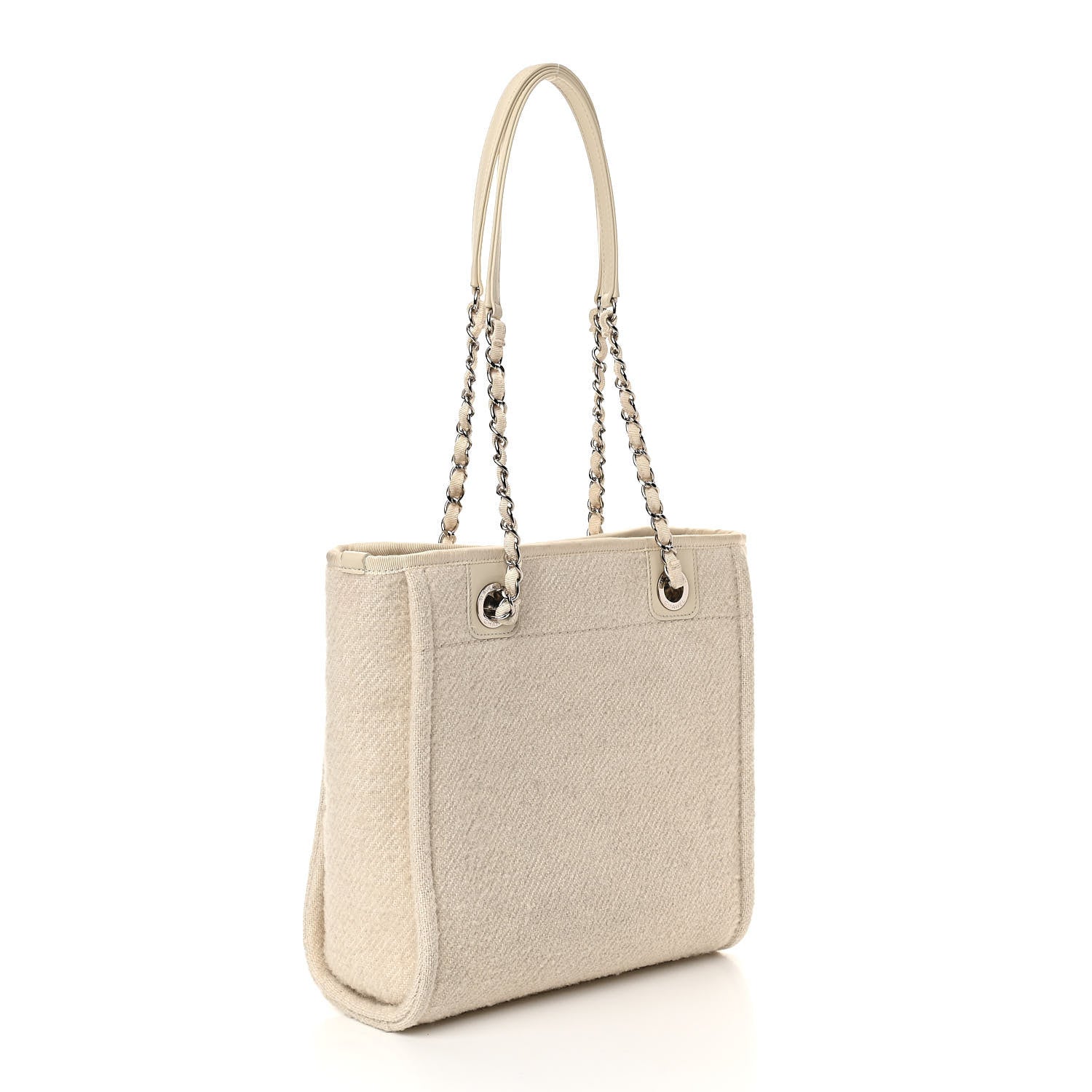 Chanel Mixed Fibers Small Deauville Tote Ecru 3 of 11