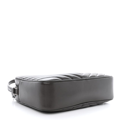 Saint Laurent Calfskin Matelasse Monogram Lou Camera Bag Dark Smog 4 of 14