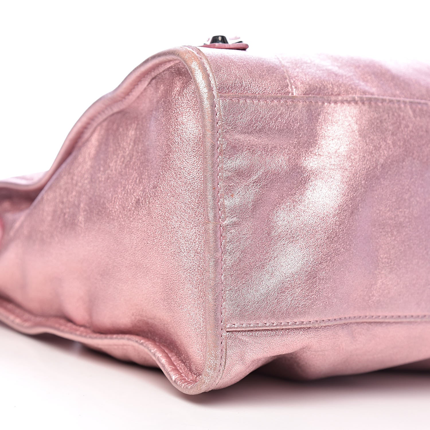 Balenciaga Metallic Agneau Classic Silver Hardware S City Sparkle Pale Rose 11 of 17