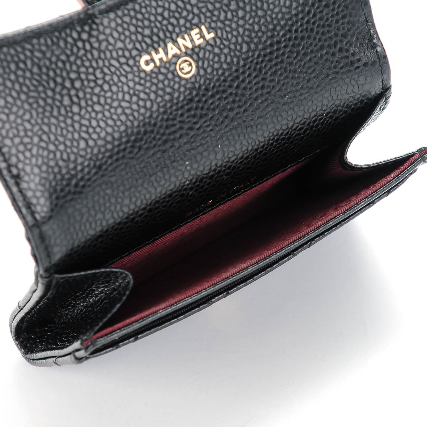 Chanel Caviar Quilted Coin Purse Wallet Black 5 of 8