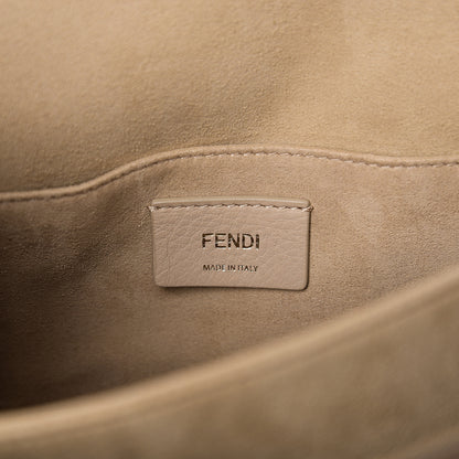 Fendi Vitello Liberty Velvet FF Multicolor Kan I Shoulder Bag Multicolor Cuoio 5 of 10