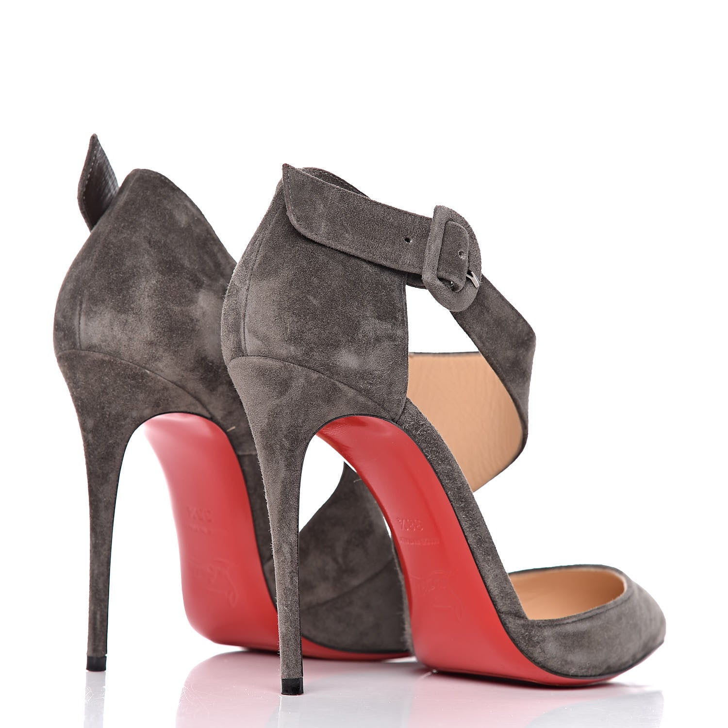 Christian Louboutin Veau Velours Sharpeta 100 Pumps 38.5 Roche 4 of 13