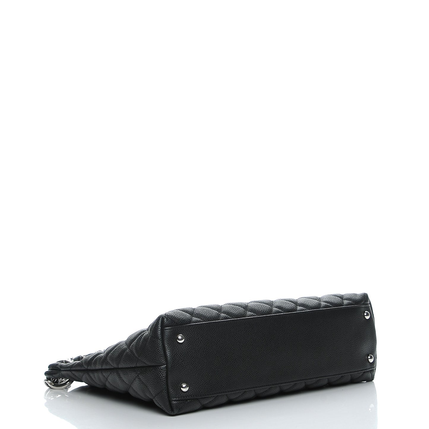 Caviar Quilted Easy Zip Tote Black