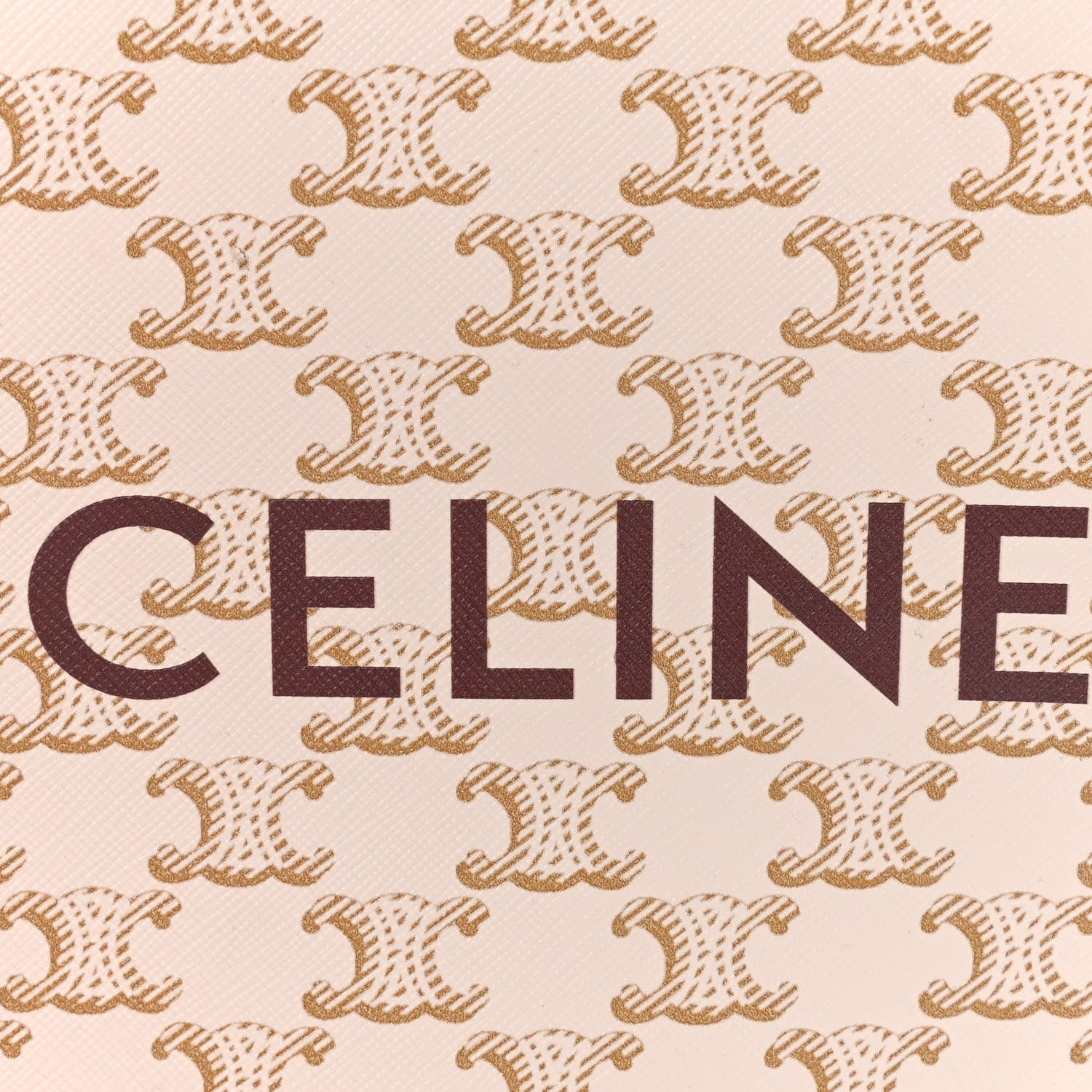 Celine Triomphe Canvas Calfskin Mini Vertical Cabas White 6 of 8