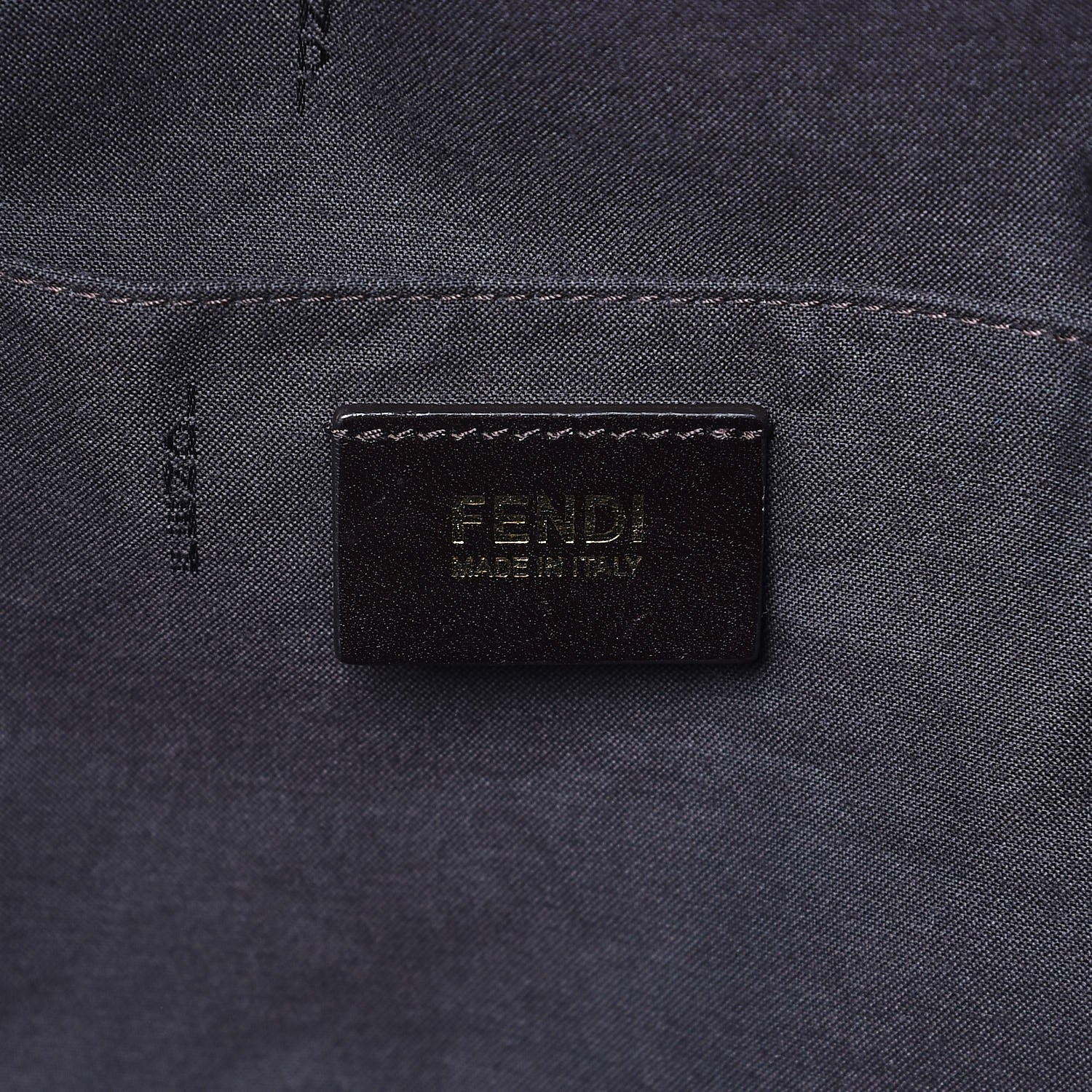 Fendi Pequin Vitello Magnetic Top Satchel Tobacco Foresta 6 of 11