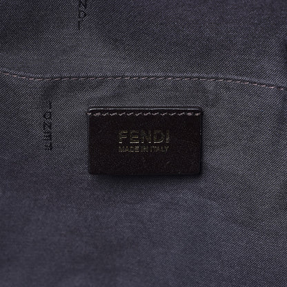 Fendi Pequin Vitello Magnetic Top Satchel Tobacco Foresta 6 of 11