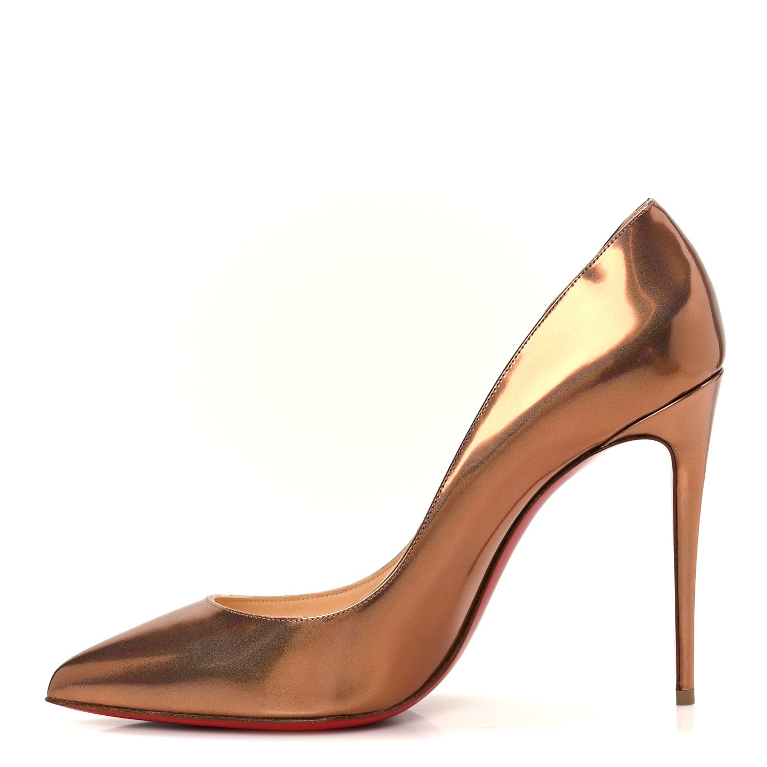 Christian Louboutin Metallic Pigalle Follies 100 Pumps 40 Bronze 1 of 9