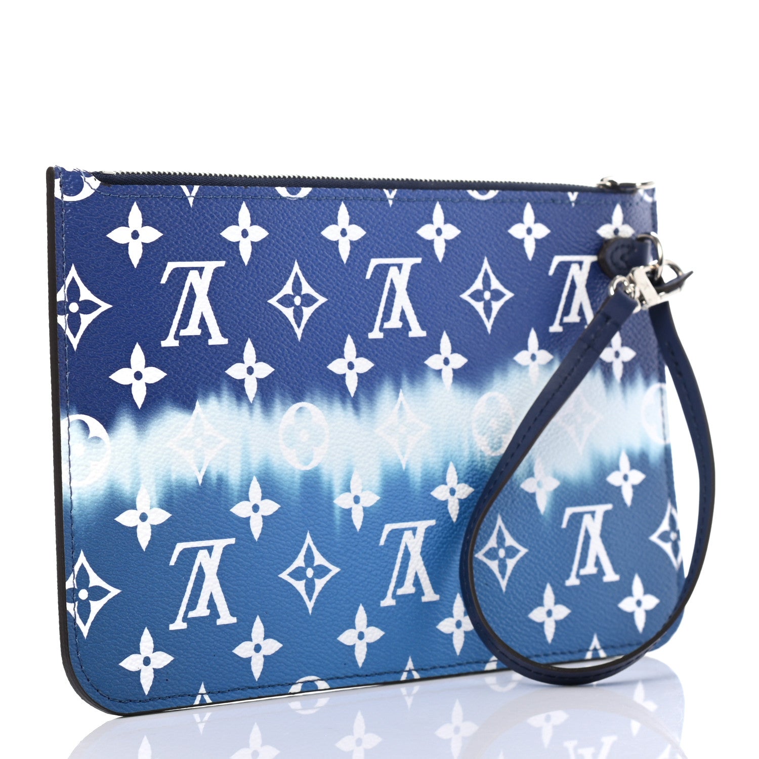 Louis Vuitton Monogram Escale Neverfull MM GM Pochette Blue 3 of 7