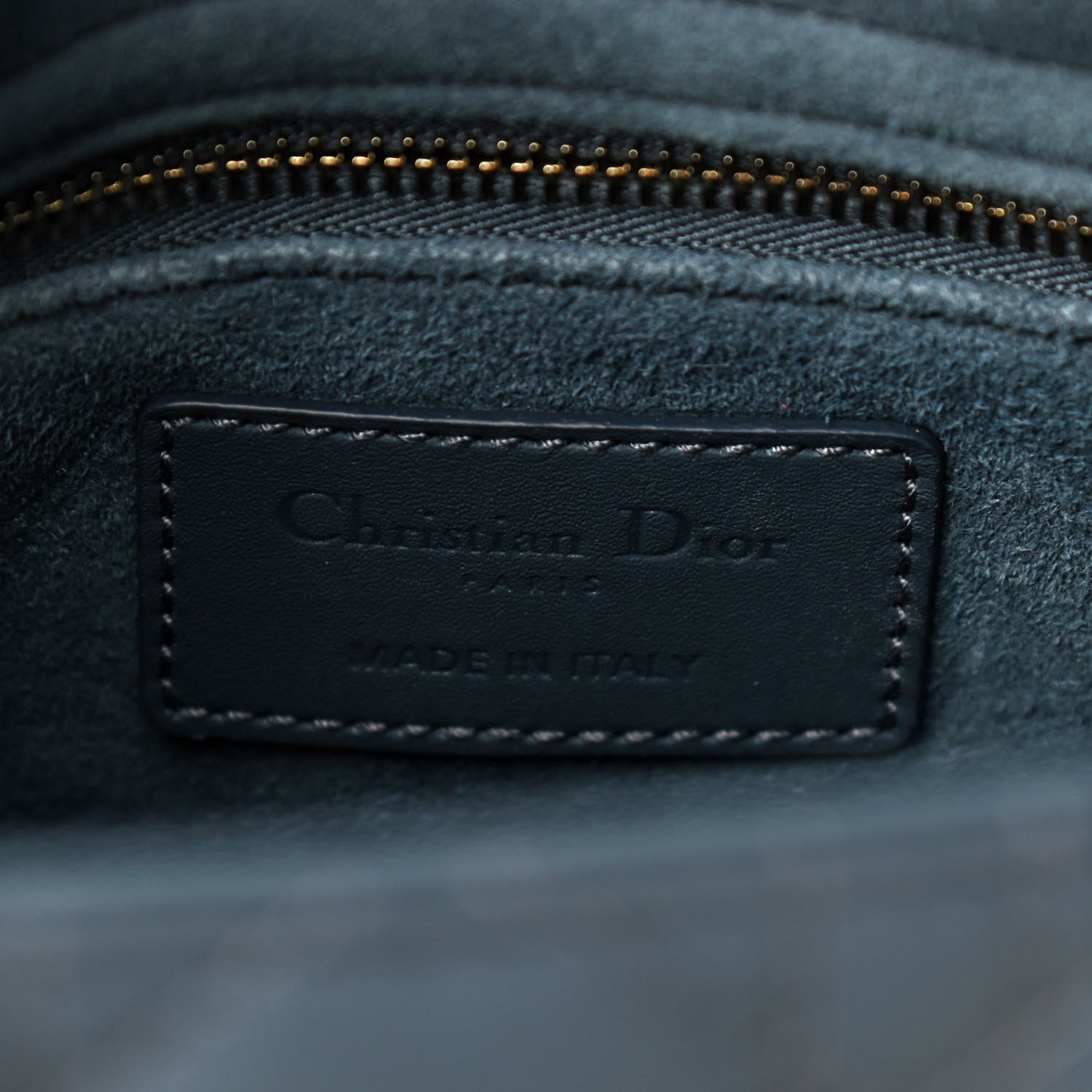 Christian Dior Ultra Matte Calfskin Cannage Small My ABCDior Lady Dior Dark Denim Blue 6 of 10